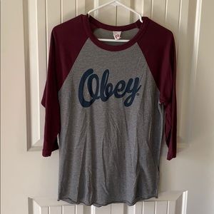 Obey baseball t-shirt